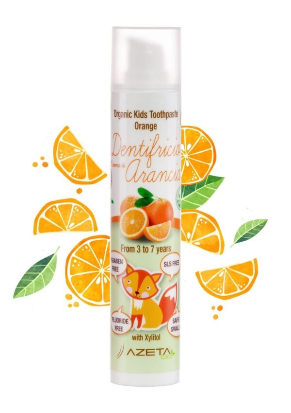 Certified Organic Kids Toothpaste | 3-7 years | Orange | (50 ml)
