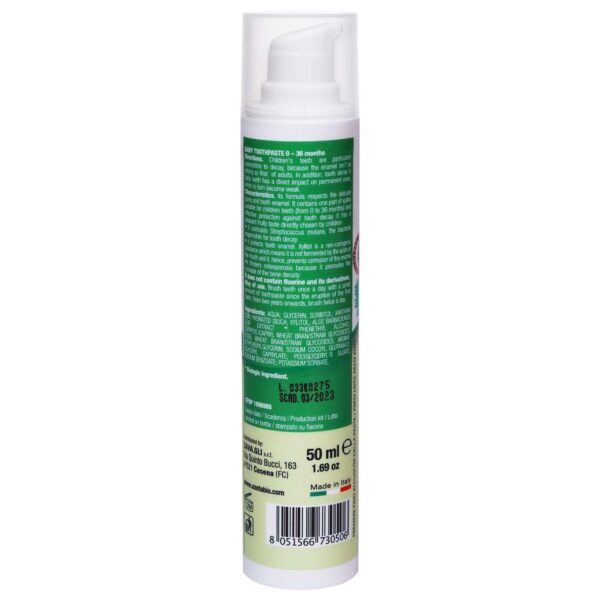 Certified Organic Baby Toothpaste | 0-36 months | Apple | (50 ml) - Image 3